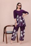 Vf 22 Slub Cotton With Embroidery Work Co Ord Set